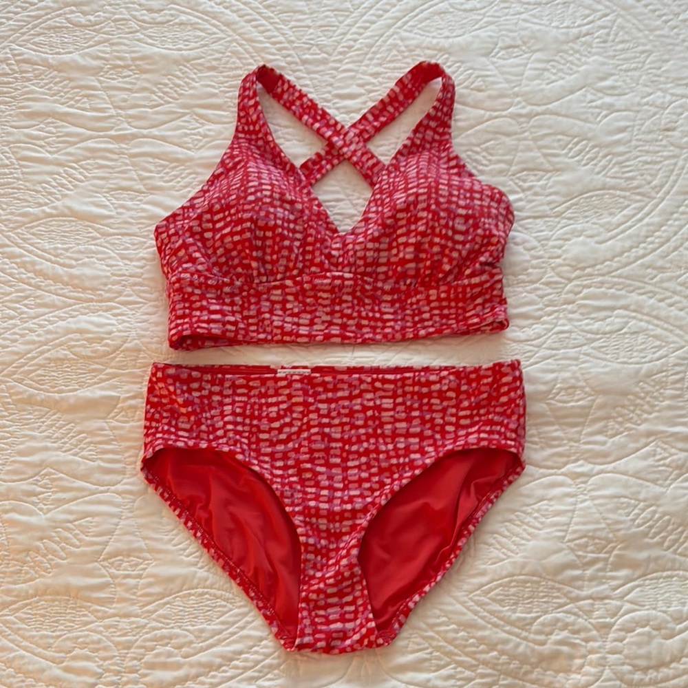 Athleta Red Bikini NWOT